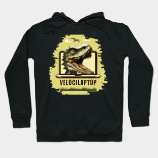 Velocilaptop Funny Raptor Computer Nerd Hoodie